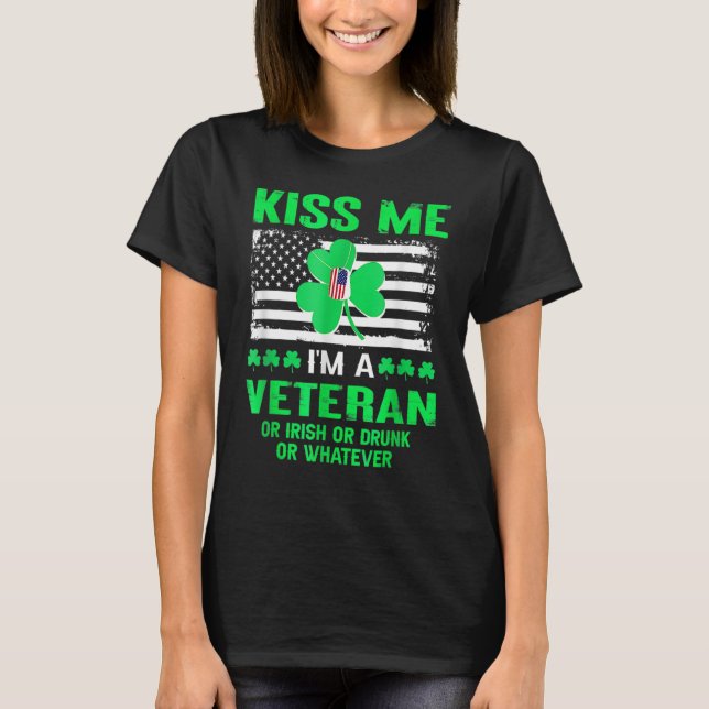 Me Im A Veteran Irish St Patricks Day T-Shirt (Vorderseite)