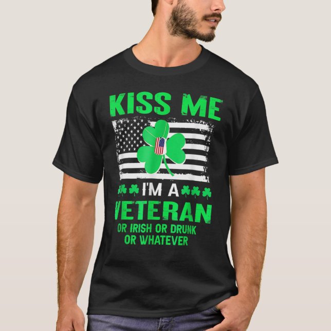 Me Im A Veteran Irish St Patricks Day T-Shirt (Vorderseite)