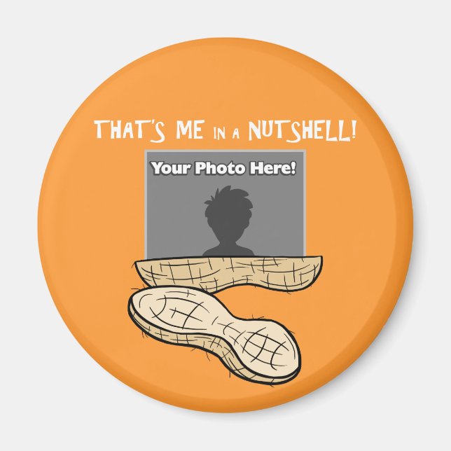 "Me in a Nutshell"-Magnet Magnet (Vorne)
