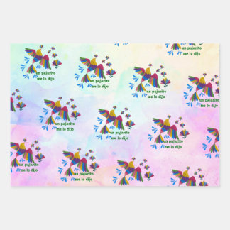 'Me lo dijo un pajarito' – Arte Mexicano Geschenkpapier Set