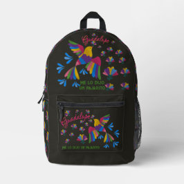 "Me lo dijo un pajarito" Arte Popular Mexicano Bedruckter Rucksack