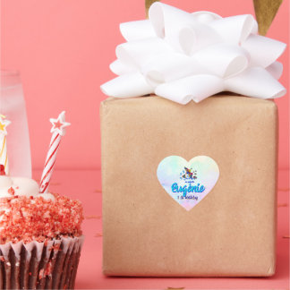 "Me lo dijo un pajarito" - Editable Herz-Aufkleber