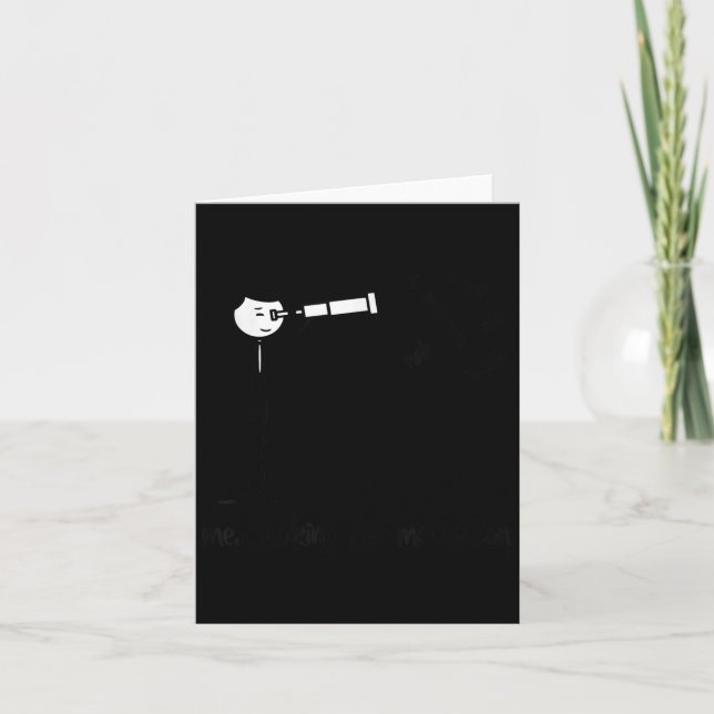 Me Looking For Motivation Funny Stickman Figures  Karte (Vorderseite)