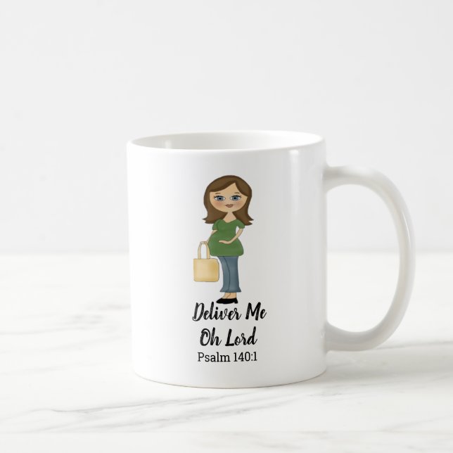 Me-Psalm 140 1-Mama Christlich geben Kaffeetasse (Rechts)