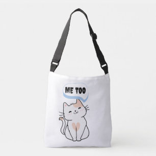 Me too Funny Cat Tote Bag Tragetaschen Mit Langen Trägern