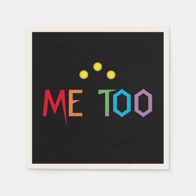 Me too Rainbow Resist Paper Napkins Serviette (Vorderseite)