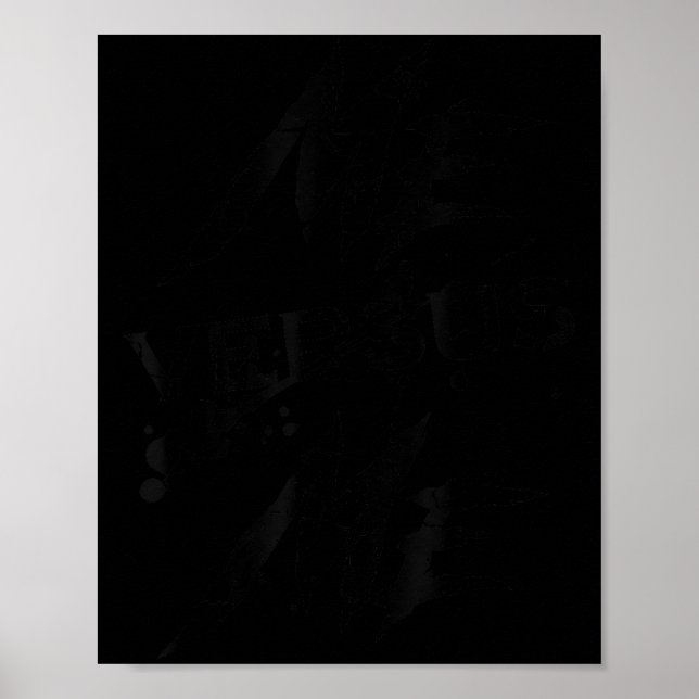 Me Vs Versus Me Motivational Insrational Gym Lover Poster (Vorne)