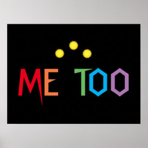 ME ZU farbenfrohe Regenbogenpresse Poster