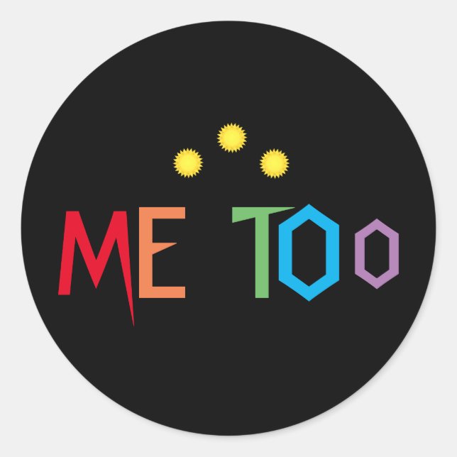 ME ZU IN Rainbow Colors Stickers (Vorderseite)