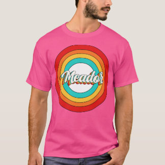 Meador Name Shirt Vintag Meador Circle