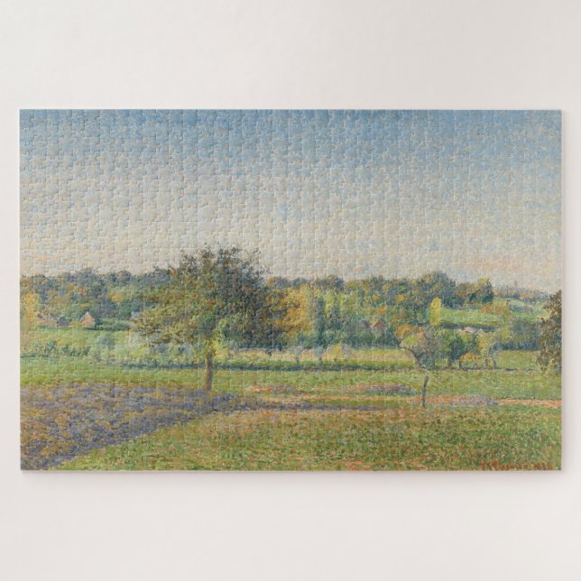 Meadow at Éragny by Camille Pissarro Puzzle (Horizontal)