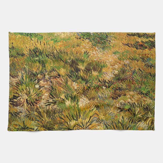 Meadow at Saint Paul Hospital by Vincent van Gogh Geschirrtuch (Horizontal)