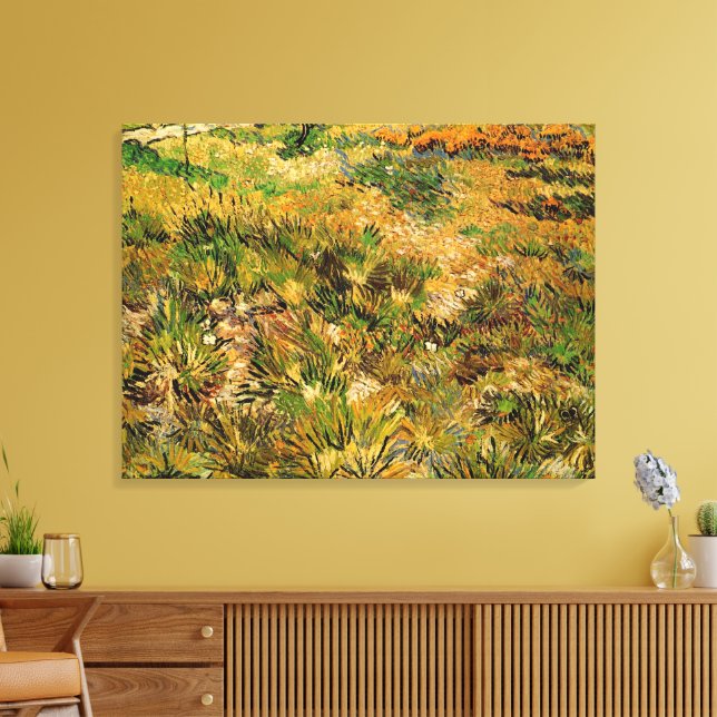 Meadow at Saint Paul Hospital by Vincent van Gogh Leinwanddruck (Insitu (Wohnzimmer))