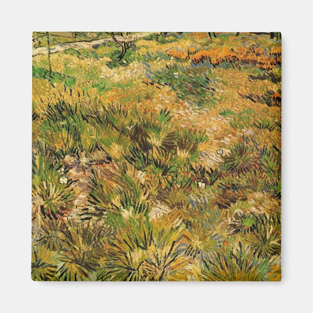 Meadow at Saint Paul Hospital by Vincent van Gogh Magnet (Vorne)