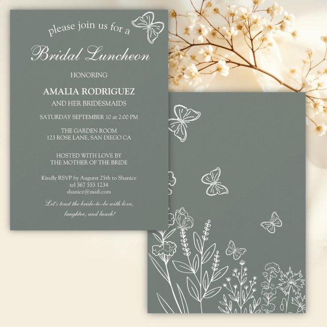 Meadow Blume Bridal Luncheon Einladung (Von Creator hochgeladen)