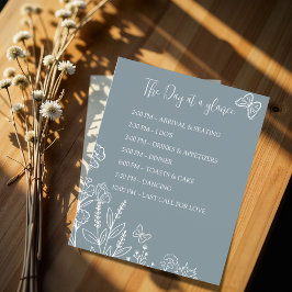 Meadow Blume Hochzeitzeitzeitlinie