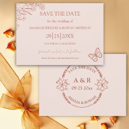 Meadow Blume Misty Rose Save the Date