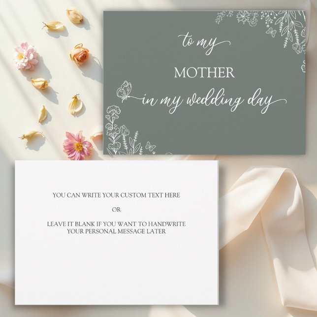 Meadow-Blume zu meiner Mutter Dankeschön-Karte Einladung (Von Creator hochgeladen)