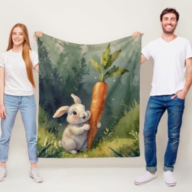Meadow Bunny Dreams: Gemütliches Fleece Blanket (Von Creator hochgeladen)