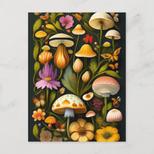 Meadow Flora   Modernes Haeckel Postkarte