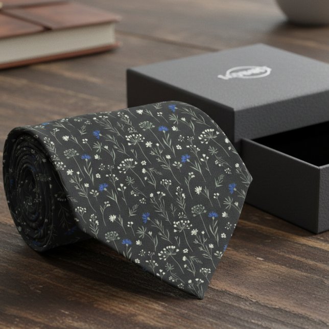 Meadow Floral – Groomsmen wedding Krawatte (Men's floral tie perfect for weddings)