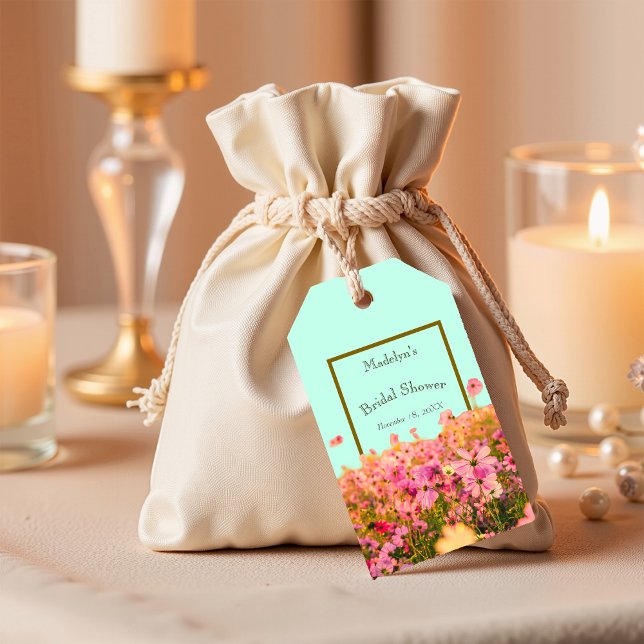Meadow Florals Brautparty oder Veranstaltung Geschenkanhänger (Von Creator hochgeladen)