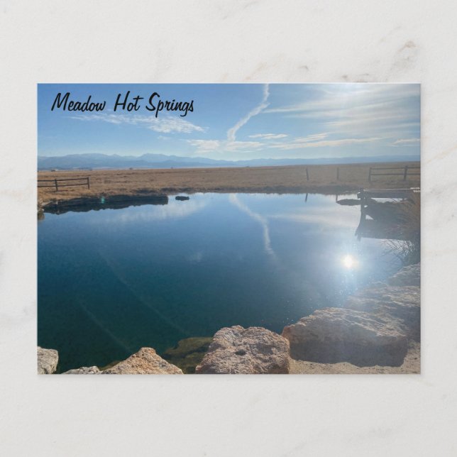 Meadow Hot Springs Postkarte (Vorderseite)
