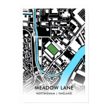 Meadow Lane Poster - Historische Zuhause von Notts