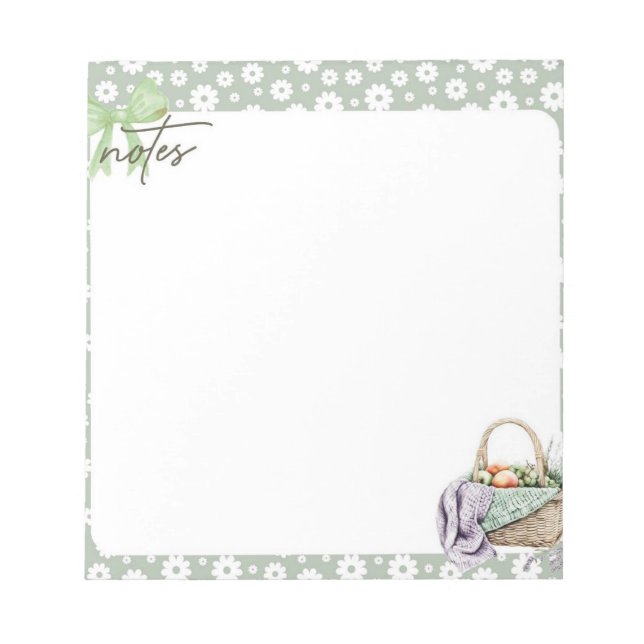 Meadow Mornings: Hütte Picnic Notes Collection Notizblock (Vorderseite)