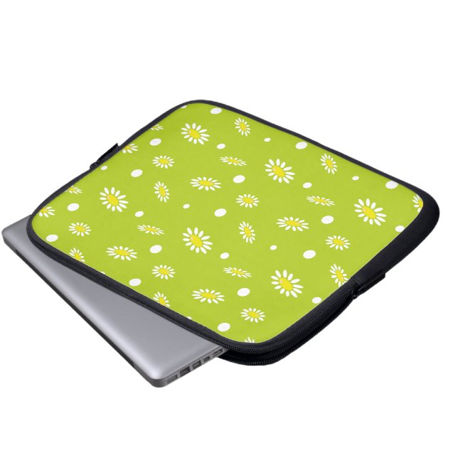 Meadow Stars Daisy Blume Laptopschutzhülle (Vorne Knopf)