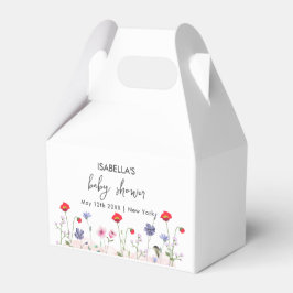 Meadow Summer Wildblume Babydusche Geschenkschachtel