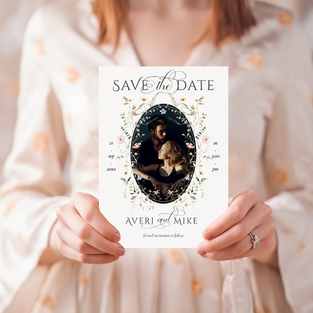 Meadow Wildblume Rustic Boho Wedding Save The Date (Von Creator hochgeladen)