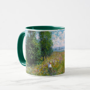 Meadow with Poplars von Claude Monet Tasse