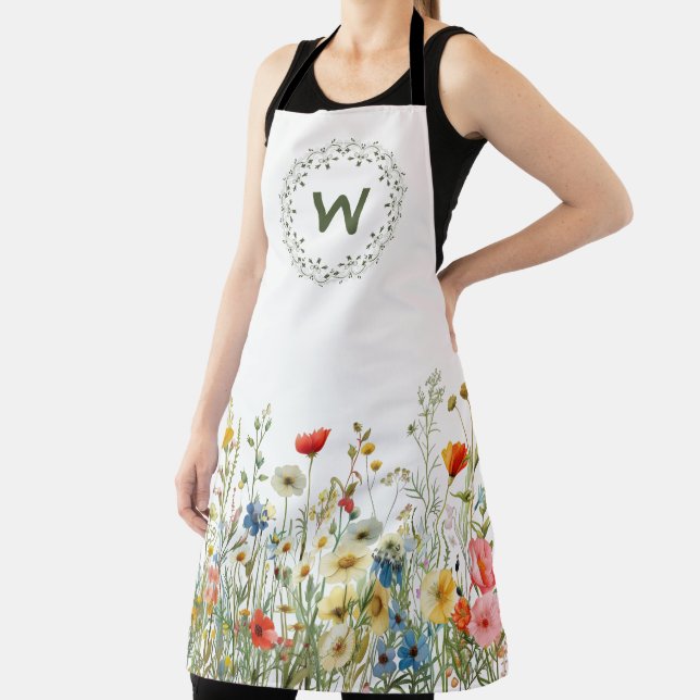 Meadow Wreath Wildflower Kitchen Apron Schürze (InSitu)