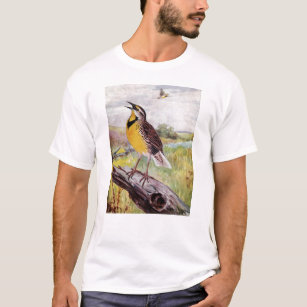 Meadowlark auf einer Niederlassung T-Shirt