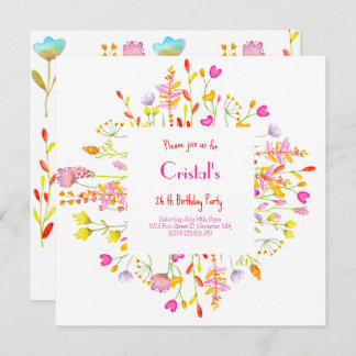 Meadows Blume Erwachsene Geburtstagsveranstaltung