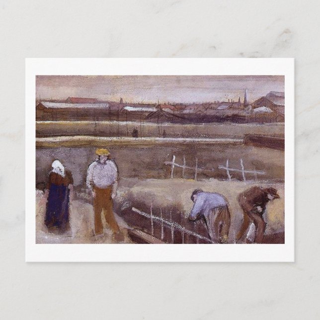 Meadows near Rijswijk Van Gogh Fine Art Art Postkarte (Vorderseite)