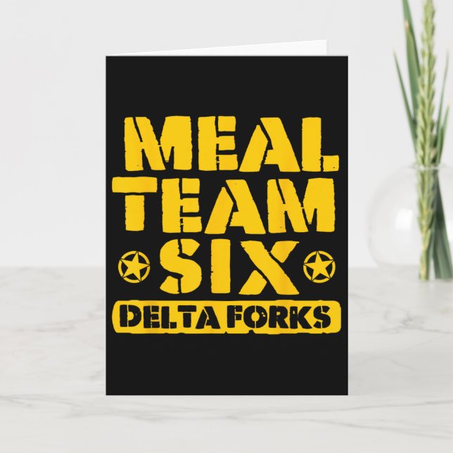 Meal Team Six Delta Gabeln  Karte (Vorderseite)