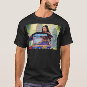 Mealea fährt selbstfahrende Tuk Tuk auf Ta Prohm I T-Shirt