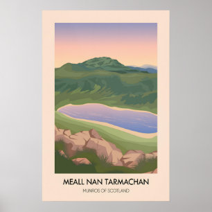 Meall Nan Tarmachan Munros von Schottland Reise Poster
