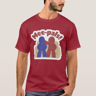 Meals Pals Funny Meeple Gamer Friends Cartoon T-Shirt