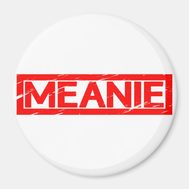 Meanie Briefmarke Magnet (Vorne)