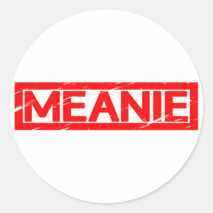 Meanie Briefmarke Runder Aufkleber
