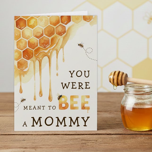 Meant to Bee a Mom Honeycomb Mother's Day Karte (Meant to Bee a Mom Honeycomb Mother's Day Card
)