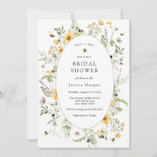 Meant to Bee Bridal Shower | Floral Garden  Einladung