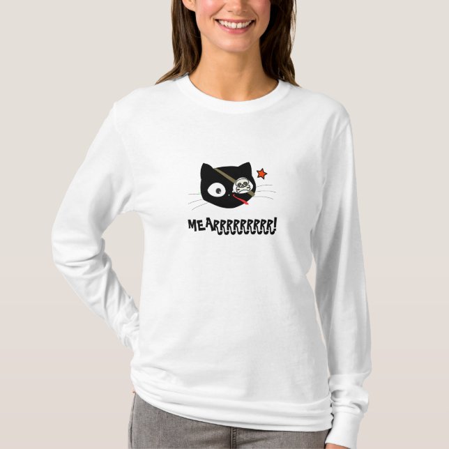 MEARRRRRRRRR! Pirate Cat T - Shirt (Vorderseite)