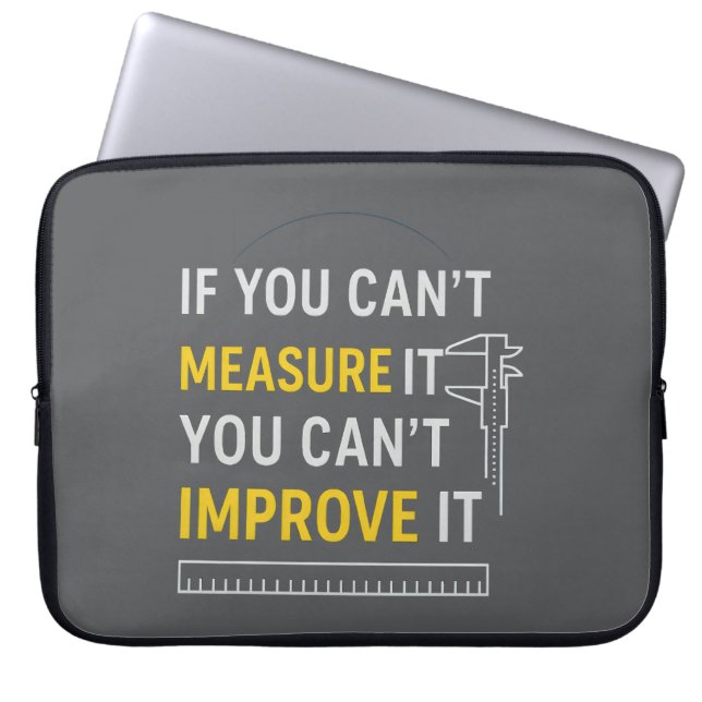 Measure It Improve It - Lean Six Sigma Motivation Laptopschutzhülle (Vorderseite)