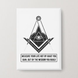 Measure Your Life by Wisdom | Inspirational Quote  Button