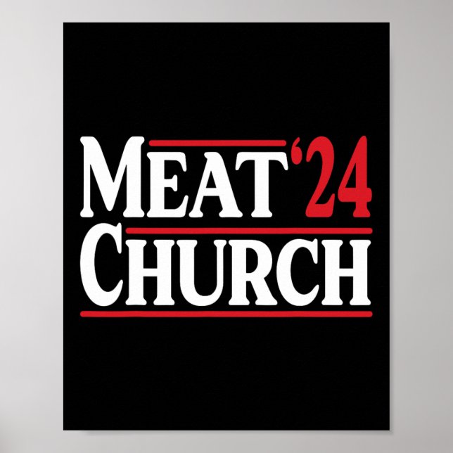 Meat Church 24 Bbq  Poster (Vorne)