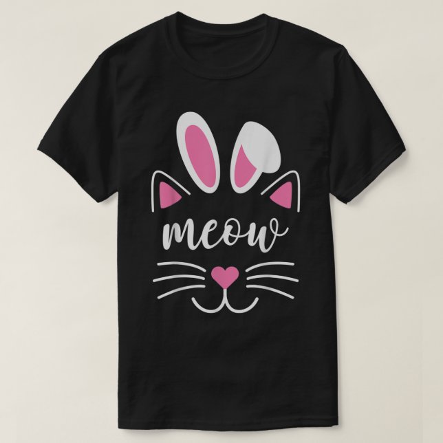 Meat Face Oster Day Bunny Ears Shirt Funny Ca (Design vorne)